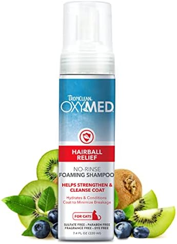  TropiClean Oxymed Medicated Cat & Dog Shampoo For Itchy Skin, Skin Soothing Oatmeal Shampoo For Dogs & Cats 20 Ounce