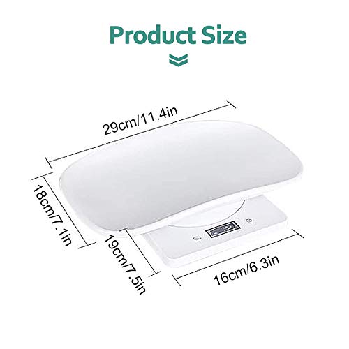  Digital Pet Scale LCD Electronic Small Animals Weighing Scale, Kitchen Food Scale, Mini Precision Grams Weight Balance Scale With G/ml/oz/lb For Pup/Cat/Hedgehog/Ferret/Hamster/Tortoise/Lizard