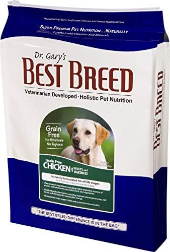  Best Breed Dr. Gary's Grain Free Farmer's Recipe Slow-Cooked In USA, Natural Dry Dog Food For All Breeds And Sizes, 4lbs.