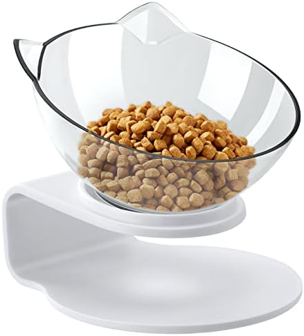  Double Cat Bowl With Raised Stand Pet Food Bowl Perfect For Cats And Small Dogs