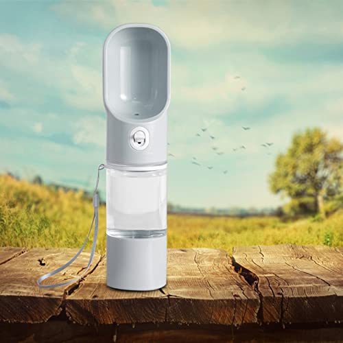  AACARB Cat Water Dispenser, Dog Water Bottle For Walking Portable Puppy Water Dispenser Leak Proof Pet Water Bottle With Drinking Feeder For Outdoor Walking (Color : Gray)