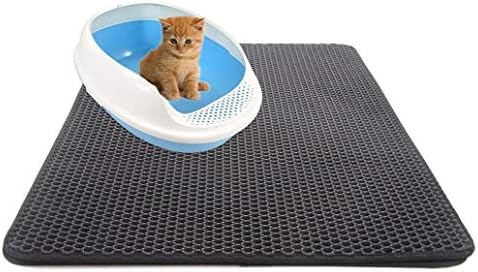  Asdf586io Pets Public Accessories, Dual Layer Waterproof Honeycomb Non-Slip Cat Litter Mat Floor Pad Pet Supply - Pink 30x30cm