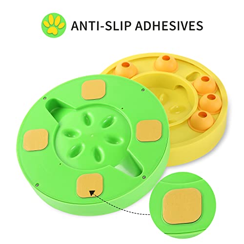  Pets Slow Feeder Bowls Dog Puzzle Toys Non Slip Smart Food Dispenser IQ Interactive Training Toy For Large/Small/Medium Cat Dog Puppies Breed