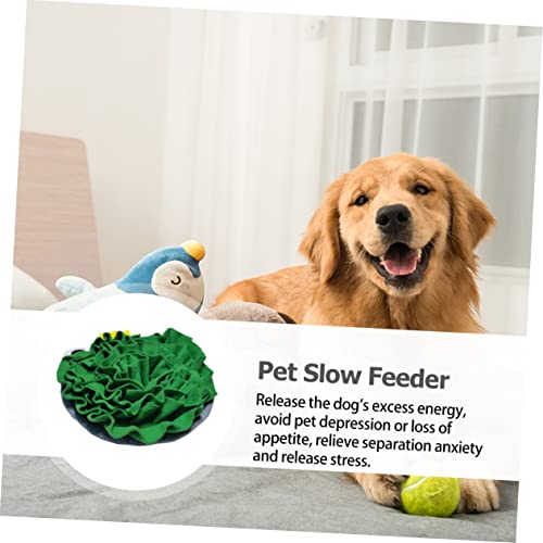  Ipetboom Frog Sniffing Pad Food Toy Frog Toy Dogman Toys Teething Toys For Puppies Dogs Nose Work Mat Dog Blanket Pet Leak Food Toy Pet Plaything Pet Food Leakage Toy Puzzle Green Plush