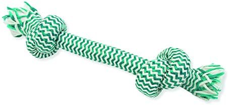  Mammoth Flossy Chews Extra Fresh 3 Knot Tug – Premium Cotton-Poly Yarn With Dental Floss Tug Toy For Dogs – Interactive Dog Rope Toy – Tug Dog Chew Toy For Large Dogs - Large, 25”