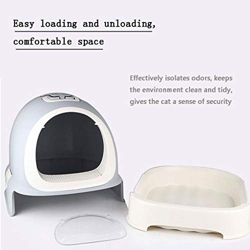  SHUTING2020 Cat Litter Box Kitty Litter Boxes Cat Litter Bowl Full Closed Drawer Cat Food Cat Toilet Large Cat Sand Bowl Anti-Splashing Cat Pot Pot Pull Deodorant Kitty Litter Loo Litter Litter Box