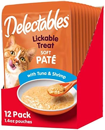  Hartz Delectables Gravy Non-Seafood Lickable Wet Cat Treats, Chicken, 12 Pack