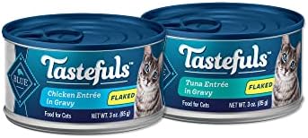  Blue Buffalo Tastefuls Natural Flaked Wet Cat Food, Salmon Entrée In Gravy 3-oz Cans (Pack Of 24)