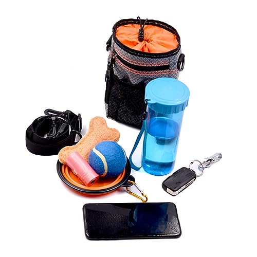  Mipcase Pet Treat Dispenser Container For Dog Food Containers For Food Wrist Trainer Travel Snack Container Travel Tote Bag Dog Snack Storage Bag Dog Food Carrier Pet Food Bag Tool Walker