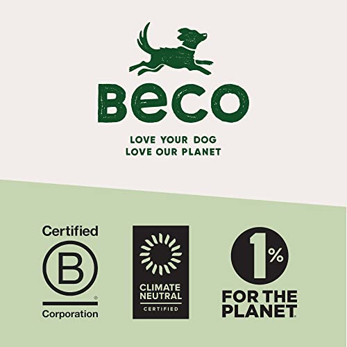 Beco Classic Printed Design Bamboo Dog Food & Water Bowl, Nature Inspired Fresh Mint, Small