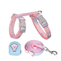  Newtensina Dog Harness Cat Harness With Little Bag For Small Dogs Cats - Pink Blue - M