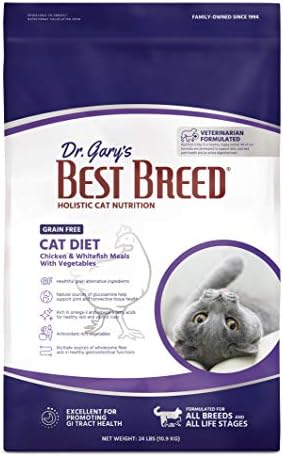  Best Breed Dr. Gary's Grain Free Cat Diet Slow-Cooked In USA [Natural Dry Dog Food For All Ages] Dark Brown 24 Lbs. (New)