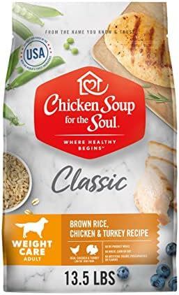  Chicken Soup For The Soul Small Bites Dog Food, Chicken, Turkey & Brown Rice Recipe, 4.5 Lb. Bag | Soy Free, Corn Free, Wheat Free | Dry Dog Food Made With Real Ingredients