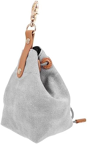  Portable Treat Pouch Canvas Treat Holder Wear-Resistant Snack Bag Pet Food Bag