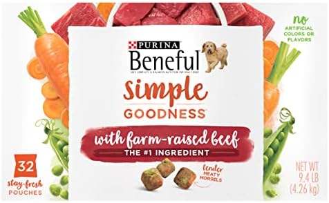  Purina Beneful Dry Dog Food, Simple Goodness With Farm Raised Chicken - (4) 12 Ct. Boxes