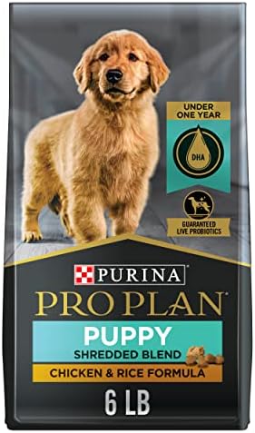  Purina Pro Plan High Protein Puppy Food Shredded Blend Chicken & Rice Formula - 6 Lb. Bag
