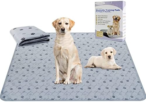  SCLOSE Washable Pee Pads For Dogs 48"x72", Washable Dog Pee Pads,Reusable Training Pee Pads For Dogs Washable,Non-Slip ,Super Absorbent Incontinence,Waterproof Dog Whelping Mat