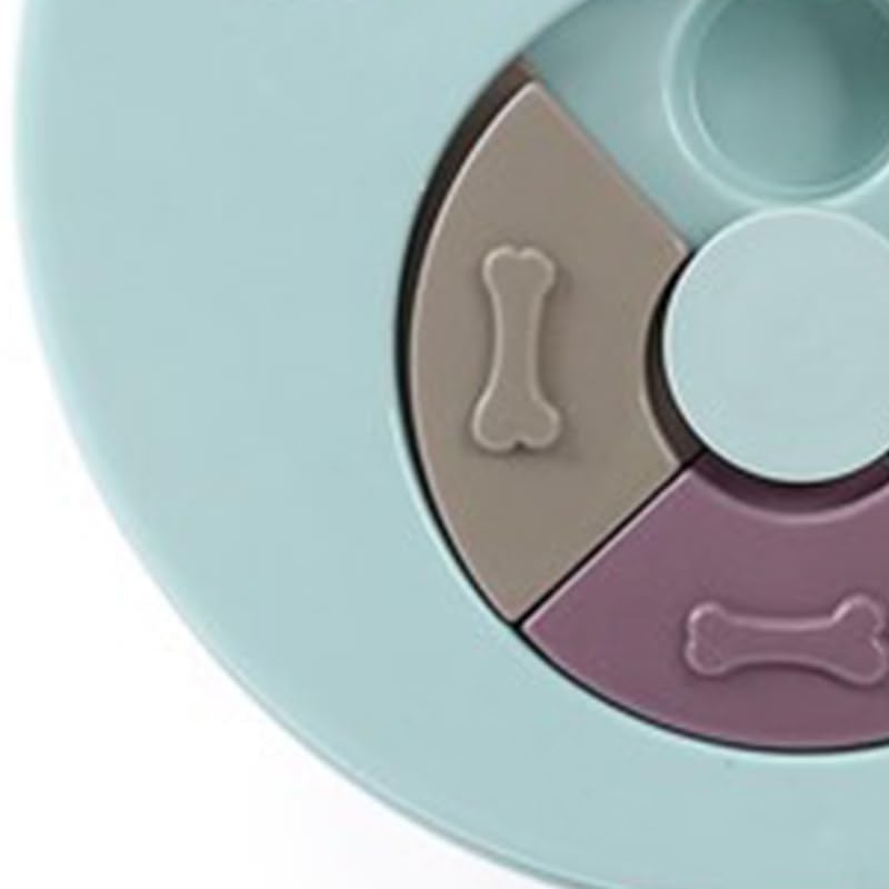  Vakitar Dog Treat Puzzle Interacive Cute Shape Slow Eating Dogs Food Puzzle Feeder Toys For Pet Dog(Claw Blue)