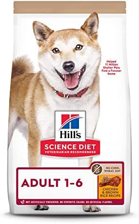  Hill's Science Diet Adult No Corn, Wheat Or Soy Dry Dog Food, Chicken Recipe, 4 Lb. Bag
