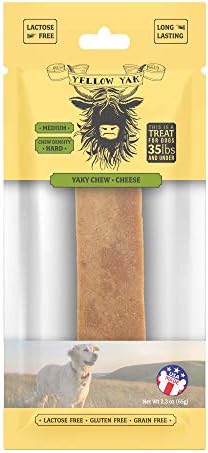  Himalayan Dog Chew Yak Cheese Dog Chews, 100% Natural, Long Lasting, Gluten Free, Healthy & Safe Dog Treats, Lactose & Grain Free, Protein Rich, Large Dogs 55 Lbs & Smaller, Real Bacon Bits, 3.3 Oz