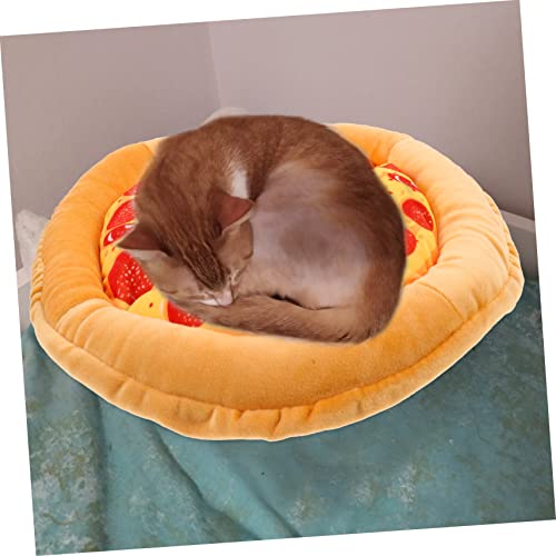  Ipetboom 3pcs Cat Nest Outdoor Playset Outdoor Cat Toys Winter Outdoor Toys Cat Beds For Indoor Cats Pizza Pet Mat Pet Mats Cushion Small Cat Bed Cat Squeaky Toy Kitten Bed Keep Warm Food