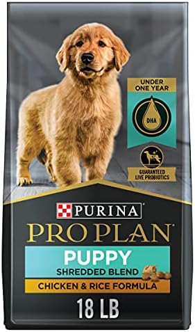  Purina Pro Plan High Protein Puppy Food Shredded Blend Chicken & Rice Formula - 6 Lb. Bag