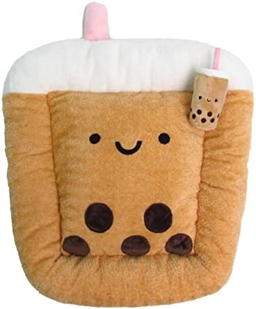  TONBO Soft Plush Small Cute And Cozy Food Dog Cat Bed, Washer And Dryer Friendly (Burger)