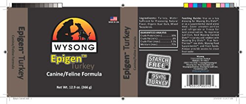  Wysong Epigen Turkey Canine/Feline Canned Formula Dog/Cat/Ferret Food, 12.9 Ounce Can
