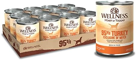  Wellness 95% Chicken Natural Wet Grain Free Canned Dog Food, 13.2-Ounce Can (Pack Of 12)