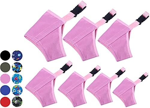  Coppthinktu Dog Muzzle Suit, 7PCS Dog Muzzles For Biting Barking Chewing, Adjustable Dog Mouth Cover For Small Medium Large Dogs, Soft Comfortable Dog Muzzle For Long Snout