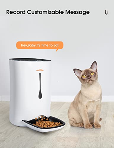  WOPET Automatic Dog Feeder, 7L Pet Food Dispenser For Cats And Dogs, Automatic Cat Feeders With Protion Control, Voice Recorder&Programmable Timer For Up To 5 Meals Per Day
