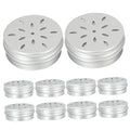  Dog Food Container 10pcs Tools Scent Training Supplies Dog Nose Training Tool Suite The Dog Training Rack Work Silver Thread Aroma Stand Aluminum Dog Food Containers