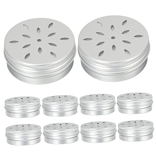  Dog Food Container 10pcs Tools Scent Training Supplies Dog Nose Training Tool Suite The Dog Training Rack Work Silver Thread Aroma Stand Aluminum Dog Food Containers