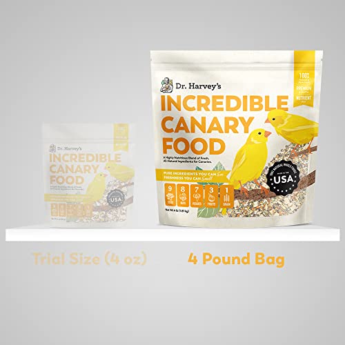  Dr. Harvey's Incredible Canary Blend, Natural Food For Canaries (4 Pounds)
