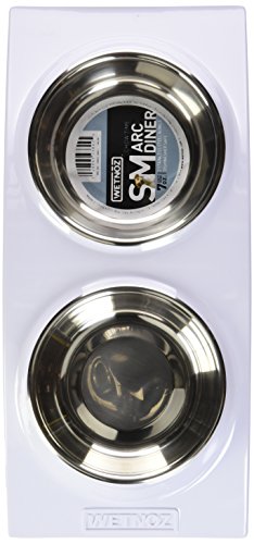 Petmate FATCAT Wetnoz 23892 Arc Diner For Pets, Small, Snow