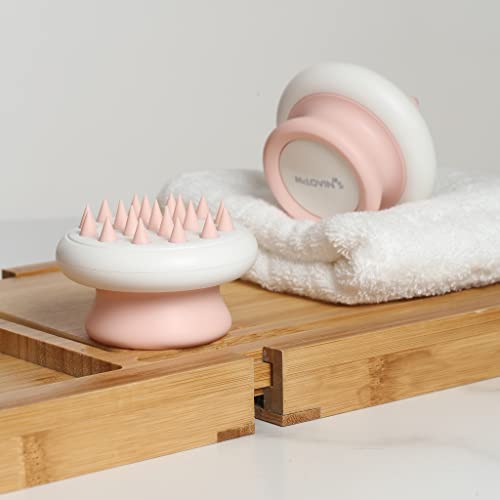  McLovin’s Multifunctional Pet Hair Brush | Soothing Cat Massager Brush | Gentle Dog Grooming Comb | Pet Shampoo Brush With Sharp Soft Silicone Bristles | Easy Mat Remover For Short/Long Hair (Pink)