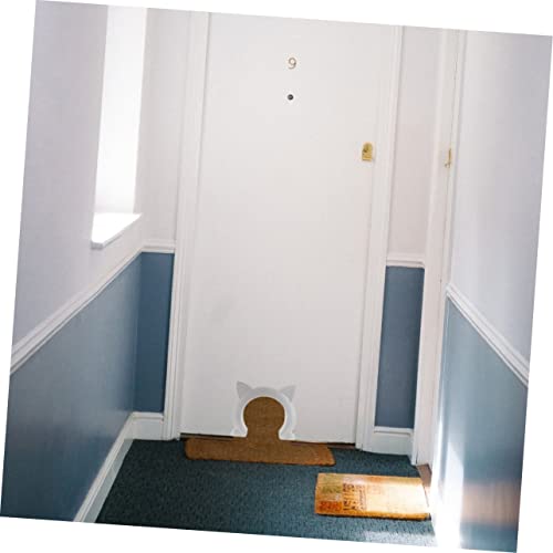  POPETPOP 3pcs Pet Cat Door Pet Interior Door Cat Door For Door Internal Cat Door Abs White Cat Portal Cat Pass Door Cat Pass Portal Indoor Glass Door Plastic Cat Door Cat Interior Door