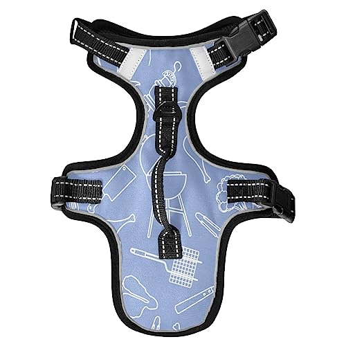  No Pull Dog Harness For Small Dogs Adjustable Pet Vest Harness With Leash Reflective Front Clip Vest With Handle Easy Control For Small Medium Large Dogs Cats Outdoor Walking Grill Barbecue Tools Food