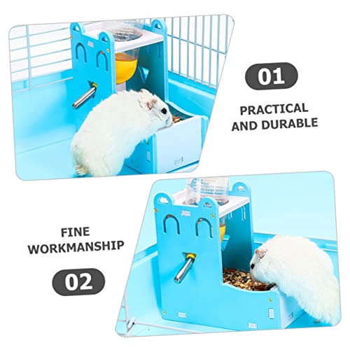  1 Set Water Chinchilla Gerbils Auto Bowl Cat Bottle Bird Small Automatic Waterer Mice Animals Dog For Food Wooden Rabbit Household Samll Parrots Animal Feeder Rat Pigeon Pet