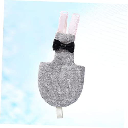  POPETPOP 3pcs Pet Clothes Parakeet Pet Harness Bird Diaper Cockatiel Pigeon Diaper Bird Fight Suit For Cockatiel Bird Pant Pet Pilot Clothing Lining Suite Set Small Dark Grey Fighting Bird