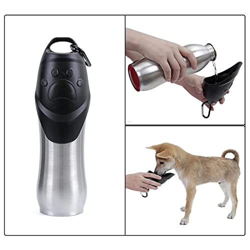  AYENCI Cat Automatic Water, Pet Dog Water Bottles Outdoor Stainless Steel Drink Bottles Puppy Drink Clean Water Feeder Storage Sport Portable