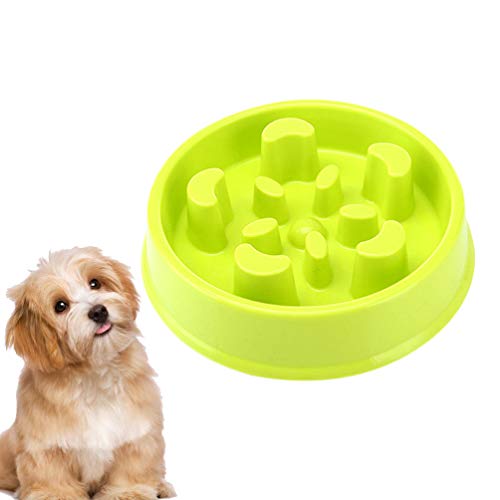 Balacoo Plastic Slow Feeder Cat Feeding Devices Puppy Feeder Dog Bowls Dog Slow Bowl Anti Dog Food Bowl Plastic Dog Food Feeding Bowl For Pet Dog (Light Green) Puppy Pet Slow Feeder Bowl