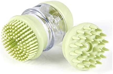  YangYan Pet Bath Brush Dog Massage Brush Multifunctional Storage Shampoo Bath Liquid Bath Dog Brush Green (Color : Green)