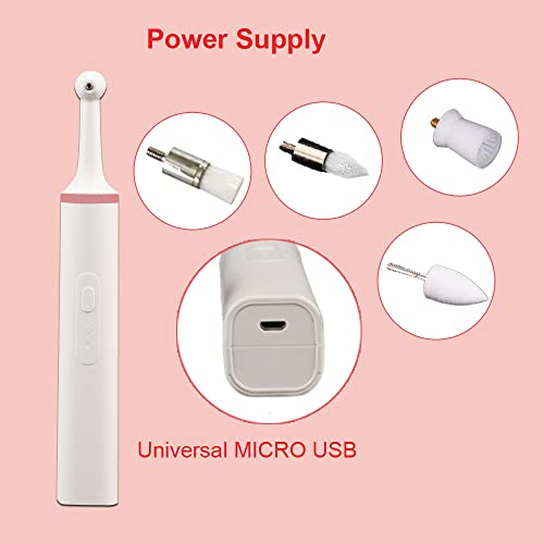  Yuland Electric Tooth Cleaning Kit, 3 Adjustable Modes And 4 Replacement Brushes Rechargeable Teeth Whitening Cleaner For People And Pet Dog (Pink)