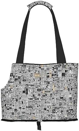  Mqgmz Skull Background Print Pet Carrier Tote Bag With Pocket Safety - Amazing Design