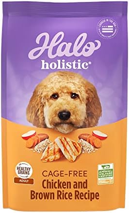  Halo® Holistic Adult Dog Healthy Grains Wild-Caught Salmon & Whitefish Recipe 3.5 Lb