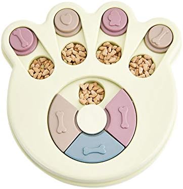  NENGISK Dog Slow Feeder, Food Treat Dispenser, Interactive Training Toy, Playing Feeder, Improve Intelligence, Fun Puzzle Game Toy For Pets, Aid Pets Digestion ABS Colorful Medium Size (Green)