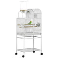  ACQUIRE 64" Bird Cage For Small To Medium Parrots, Cockatiels, Budgies, Lovebirds, With Rolling Stand