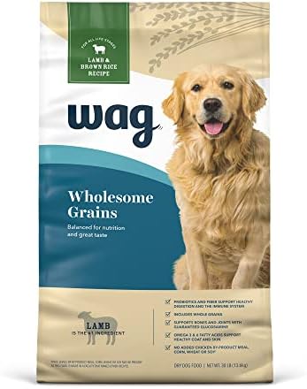  Amazon Brand – Wag Dry Dog Food, Lamb And Brown Rice, 5 Lb Bag