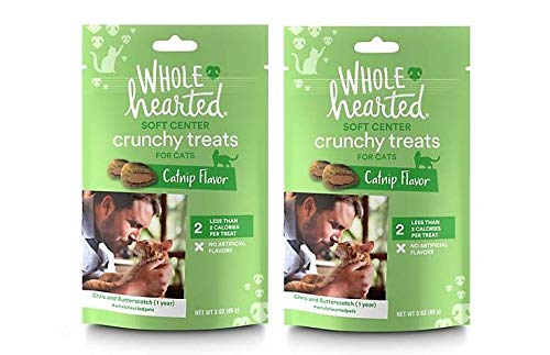  WholeHearted Soft Center Crunchy Catnip Flavor Cat Treats (6 Oz)